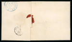 Stamp of Switzerland / Schweiz » Orts-Post und Poste Locale 1851, Poste Locale mit Kreuzeinfassung auf Brief mit Rayon I hellblau