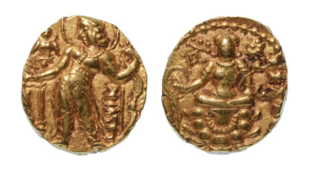 Stamp of Coins » Gupta Gupta Empire, Chandragupta II, c. 380-413, AV dinar, 8.29 g. Archer