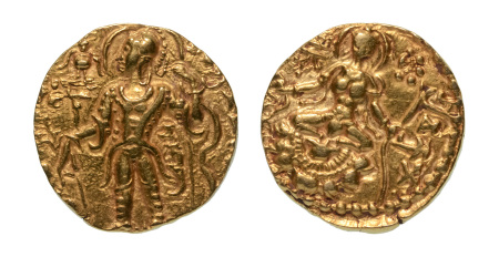 Stamp of Coins » Gupta Gupta Empire, Chandragupta II, c. 380-413, AV dinar, 7.89 g. Archer
