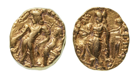 Stamp of Coins » Gupta Gupta Empire, Chandragupta II, c. 380-413, AV dinar, 7.77 g. Parasol