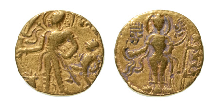 Stamp of Coins » Gupta Gupta Empire, Chandragupta II, c. 380-413, AV dinar, 7.60 g. Parasol