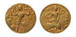 Stamp of Coins » Gupta Gupta Empire, Chandragupta II, c. 380-413, AV dinar, 7.69 g. Lion slayer