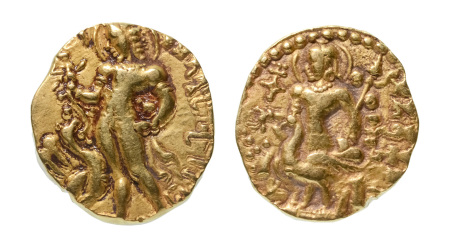 Stamp of Coins » Gupta Gupta Empire, Kumaragupta I, c. 415-455, AV dinar, 8.07 g. Kartikeya