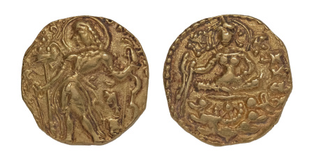 Stamp of Coins » Gupta Gupta Empire, Skandagupta, c. 455-467, AV dinar, 9.15 g. Archer
