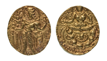 Stamp of Coins » Gupta Gupta Empire, Narasimhagupta, c. 495-530, AV dinar, 8.82 g. Archer