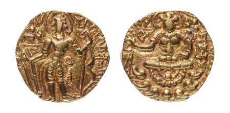 Stamp of Coins » Gupta Gupta Empire, Srivikrama-Vikramadityah, c. early-6th century, AV dinar, 9.38 g. Archer