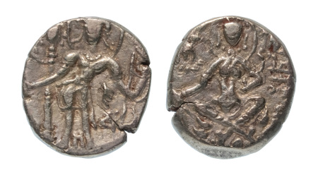 Stamp of Coins » Post-Gupta Post-Gupta, Jayanaga, c. mid-6th century, AV dinar, 8.99 g. Archer