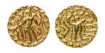 Stamp of Coins » Post-Gupta Post Gupta, Bengal, Samatata region, Khadga dynasty, Sri dharanarata (possibly), c. 675-700, AV dinar, 5.53 g.