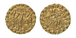 Stamp of Coins » Post-Gupta Post Gupta, Bengal, Samatata region, anonymous issue, c. 675-700, AV dinar, 5.60 g.