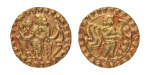Stamp of Coins » Post-Gupta Post Gupta, Bengal, Samatata region, anonymous issue, c. 675-700, AV dinar, 5.74 g.