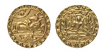 Post Gupta, Samatata Kingdom, Ratnattraya type, possibly of Khadga rulers, c. 700-800, AV, 5.57 g.
