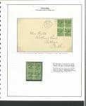 Stamp of Ireland » 1922 (Feb) Dollard Overprints (T1-T14) 1/2d green, block of four, tied by Hey-Dolphin machine