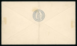 Stamp of Ireland » 1922 (Feb) Dollard Overprints (T1-T14) 1/2d green, block of four, tied by Hey-Dolphin machine
