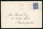 Stamp of Ireland » 1922 (Feb) Dollard Overprints (T1-T14) 2 1/2d ultramarine and 3d violet, singles, both tied by machine first day cancels on envelopes