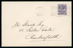 Stamp of Ireland » 1922 (Feb) Dollard Overprints (T1-T14) 2 1/2d ultramarine and 3d violet, singles, both tied by machine first day cancels on envelopes