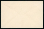 Stamp of Ireland » 1922 (Feb) Dollard Overprints (T1-T14) 4d grey-green, single, tied by machine first day cancels CORK/17.FEB.1922, on envelope sent to Chesterfield