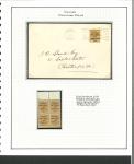 Stamp of Ireland » 1922 (Feb) Dollard Overprints (T1-T14) 5d yellow-brown, single, tied by machine first day cancel CORK/17.FEB.1922, on envelope sent to Chesterfield