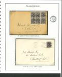 Stamp of Ireland » 1922 (Feb) Dollard Overprints (T1-T14) 9d agate, single, tied by machine first day cancel CORK/17.FEB.1922, on envelope sent to Chesterfield