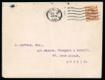 Stamp of Ireland » 1921 Unofficial Overprints 1921 Envelope franked GB 2d orange overprinted IRISH/FREE STATE/PROV.GOVt, tied by machine cancel