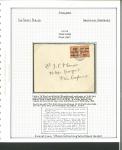 Stamp of Ireland » 1921 Unofficial Overprints KINGSTOWN: 1922 Envelope franked GB 1 1/2d red-brown,