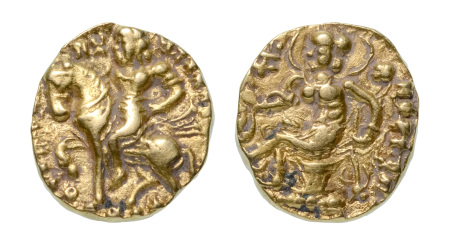 Stamp of Coins » Gupta Gupta Empire, Chandragupta II, c. 380-413, AV dinar, 7.89 g. Horseman