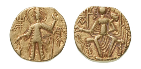 Stamp of Coins » Kushan Kushanas, Shaka, c. mid-4th century, AV dinar, 7.71 g. Ardoksho