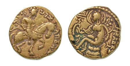 Stamp of Coins » Gupta Gupta Empire, Chandragupta II, c. 380-413, AV dinar, 7.55 g. Horseman