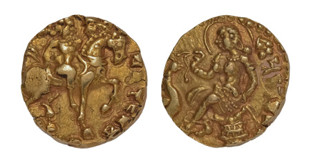 Stamp of Coins » Gupta Gupta Empire, Kumaragupta I, c. 415-455, AV dinar, 8.23 g. Horseman