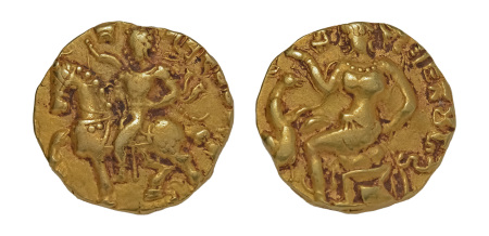 Stamp of Coins » Gupta Gupta Empire, Kumaragupta I, c. 415-455, AV dinar, 8.13 g. Horseman