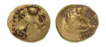 Post-Gupta, unknown era, unknown type. AV dinar, 7.96 g.