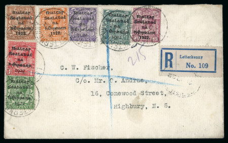 Stamp of Ireland » 1922 (Feb) Dollard Overprints (T1-T14) 1/2d to 1s, attractive group of twelve covers