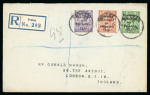 Stamp of Ireland » 1922 (Feb) Dollard Overprints (T1-T14) 1/2d to 1s, attractive group of twelve covers