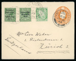 Stamp of Ireland » Political & Transitional Periods » British Postal Stationery - February 17, 1922 to July 23, 1924 1920 GB 2d orange postal stationery envelopes, attractive