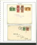 Stamp of Ireland » 1922 (Jun) Harrison Coils Overprints  (T20-T24) 1/2d to 2d, group of 11 covers neatly mounted and written