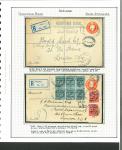 Stamp of Ireland » Political & Transitional Periods » British Postal Stationery - February 17, 1922 to July 23, 1924 1922 British GV 5d orange, three registered envelopes,