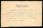 Stamp of Ireland » Political & Transitional Periods » British Postal Stationery - February 17, 1922 to July 23, 1924 1922 British GV 5d orange, three registered envelopes,