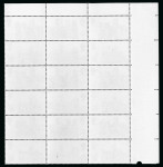 Stamp of Great Britain » Queen Elizabeth II 1969 Cathedrals 5d top left corner marginal block of 18, with the first column showing the missing "d" variety, mint n.h.