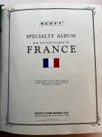 Stamp of France » Collections 1849-1970, en album Scott et feuilles préimprimées collection n