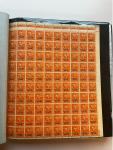 Stamp of Large Lots and Collections World issues 1897-1950s in complete sheets never hinged