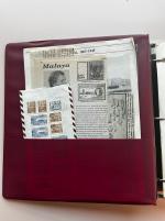 Stamp of Large Lots and Collections British Asia duplicated accumulation on hagner sheets