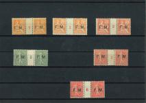 Stamp of France » Collections 1901-1906, Franchise Militaire, ensemble sur 2 plaquettes