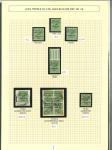 Stamp of Ireland » 1922 (Dec) Thom Overprints - Wide Setting (T42-T46) 1/2d to 1s attractive balance study neatly mounted and knowledgeably written up on twenty-two-album pages, all values represented, showing a fine array of mint and used, complete set of gutter pairs, some minor and major