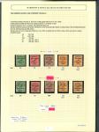 Stamp of Ireland » 1922 (Jun) Harrison Coils Overprints  (T20-T24) 1/2d green to 2d orange, die II, complete set of all five values, attractive balance study neatly mounted and knowledgeably written up on 28 album pages