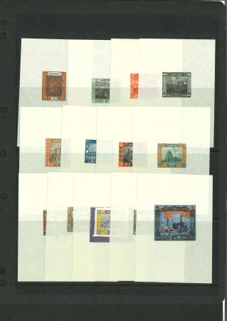 Stamp of Colonies françaises » Sarre 1921, série Sites et Industries, ensemble de treize