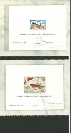 Stamp of France » Blocs et Feuillets 1968, blocs spéciaux Y&T n° 1555 et 1564 neufs ** MNH