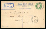 Stamp of Ireland » Political & Transitional Periods » British Postal Stationery - February 17, 1922 to July 23, 1924 1923-24 Transition period Registered envelope: Attractive
