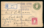 Stamp of Ireland » Political & Transitional Periods » British Postal Stationery - February 17, 1922 to July 23, 1924 1923-24 Transition period Registered envelope: Attractive