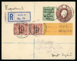 Stamp of Ireland » Political & Transitional Periods » British Postal Stationery - February 17, 1922 to July 23, 1924 1923 Transition stationery envelopes: 1919 GB 1 1/2d