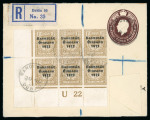 Stamp of Ireland » Political & Transitional Periods » British Postal Stationery - February 17, 1922 to July 23, 1924 1923 Transition stationery envelopes: 1919 GB 1 1/2d