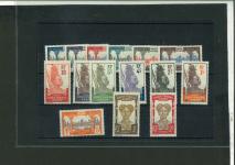 Stamp of Colonies françaises » Gabon 1910, série Y&T n° 33-48 complète neufs * TB.
